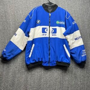 BMW Racing Jacket Women XXL Blue Fits Mens XLF1 Williams Team HP Castrol Bombe